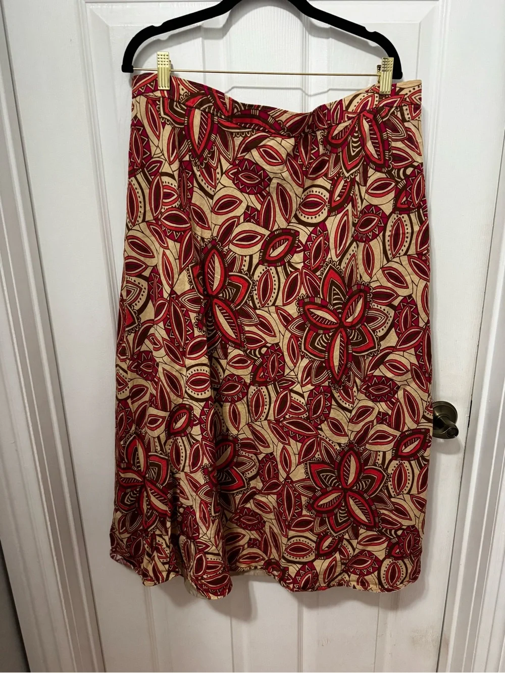 Floral Print A-Line Skirt - Women